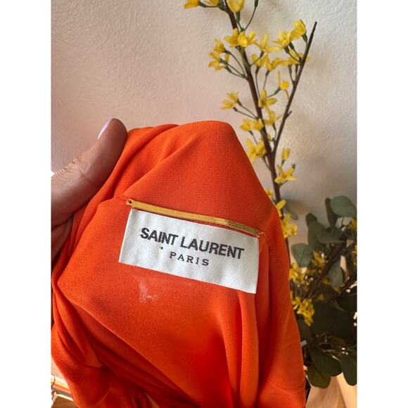 Saint Laurent Jersey Backless Halter Dress - Picture 16 of 16